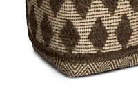 Madsi Dark Brown Accent Pouf