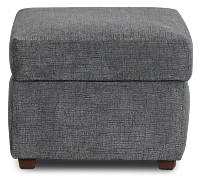 Pomona Gray Fabric Ottoman