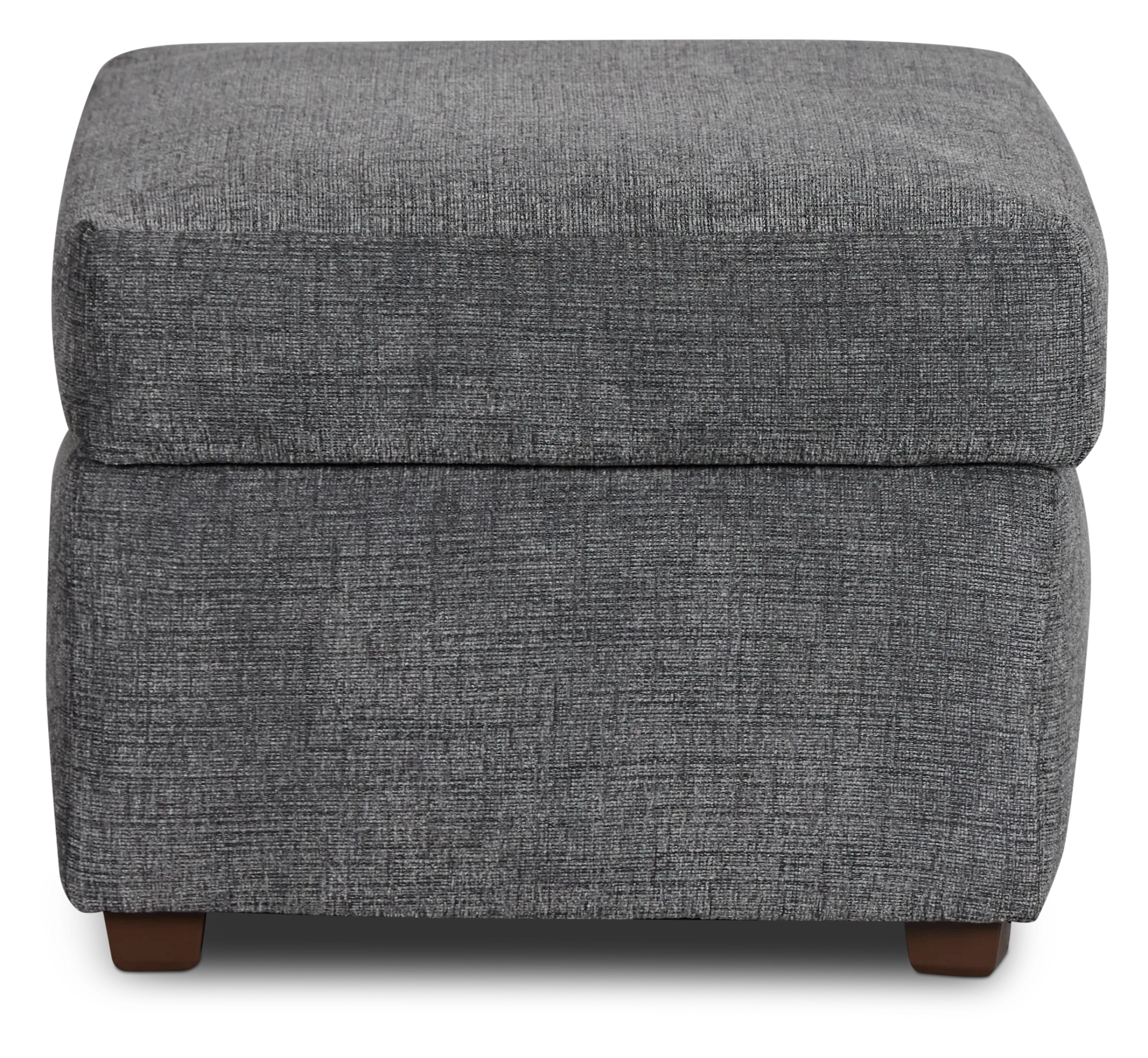 Pomona Gray Fabric Ottoman