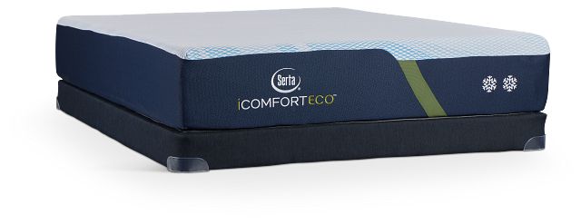 Serta Icomfort Eco F15gl Firm Low-profile Mattress Set