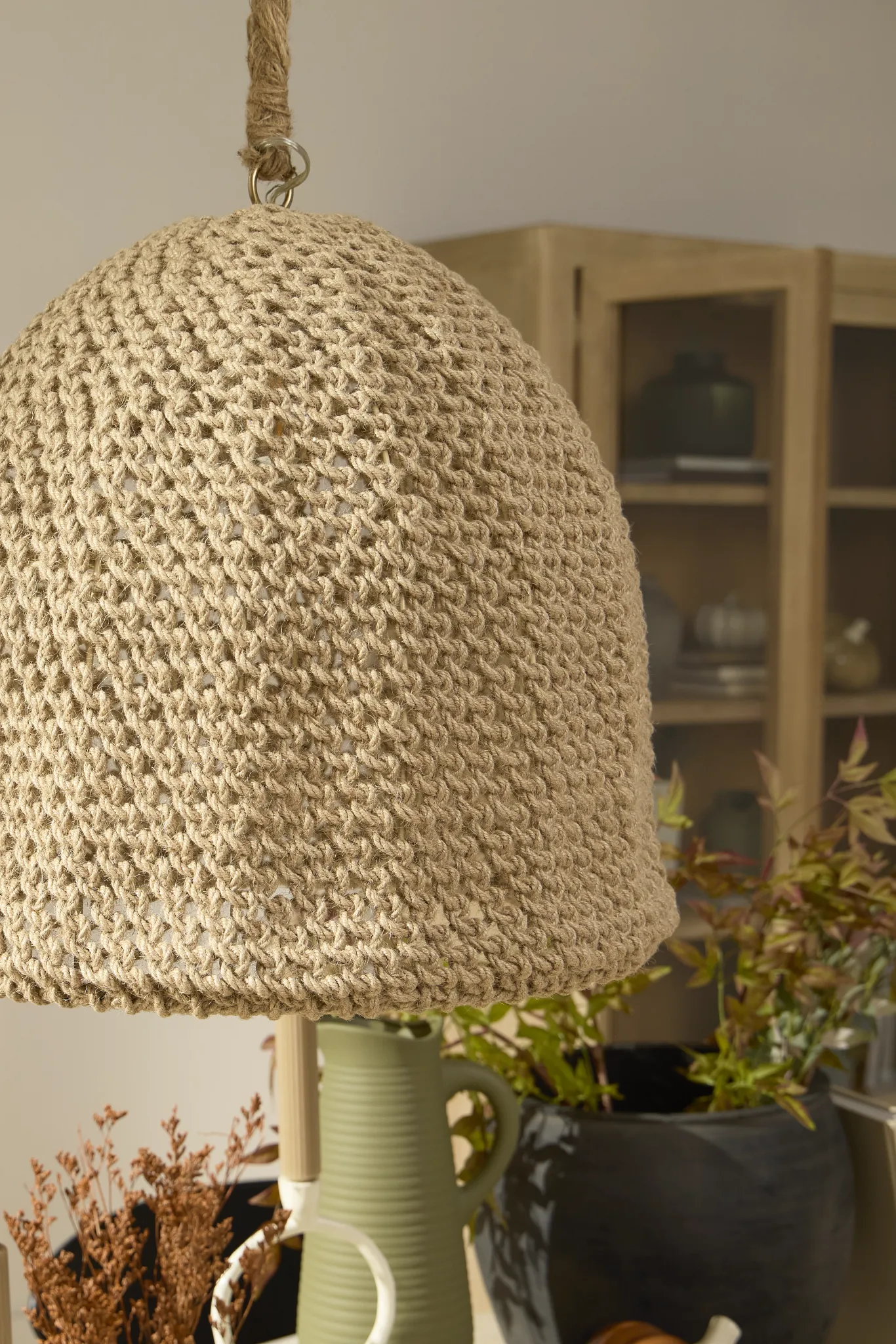 Waverlin Jute Pendant