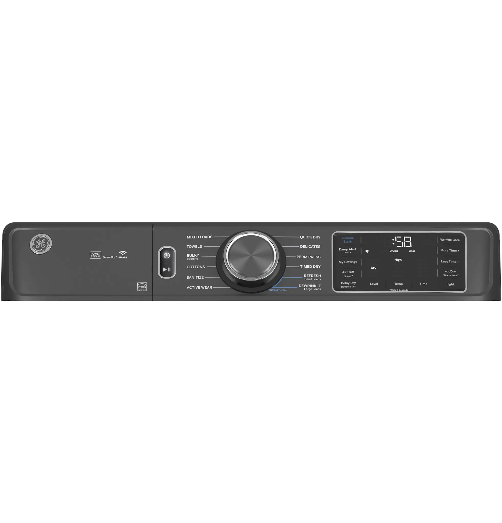 Ge 65 Series Dark Gray Front Load Electric Dryer Ge 65 Series Dark Gray Front Load Electric Dryer