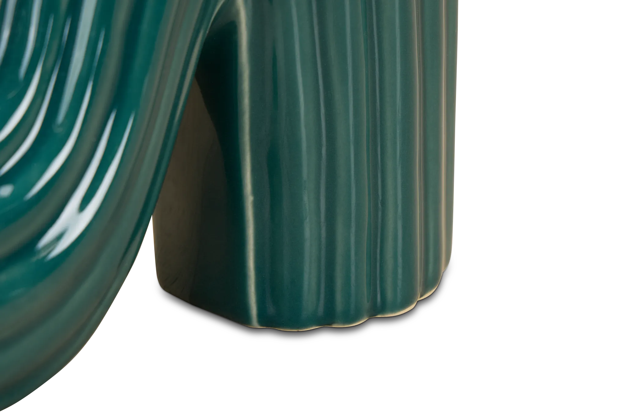 Oxnard Dark Green Ceramic Vase