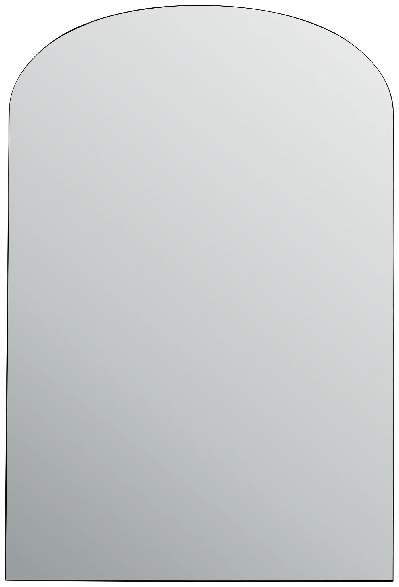 Hudson Black Floor Mirror