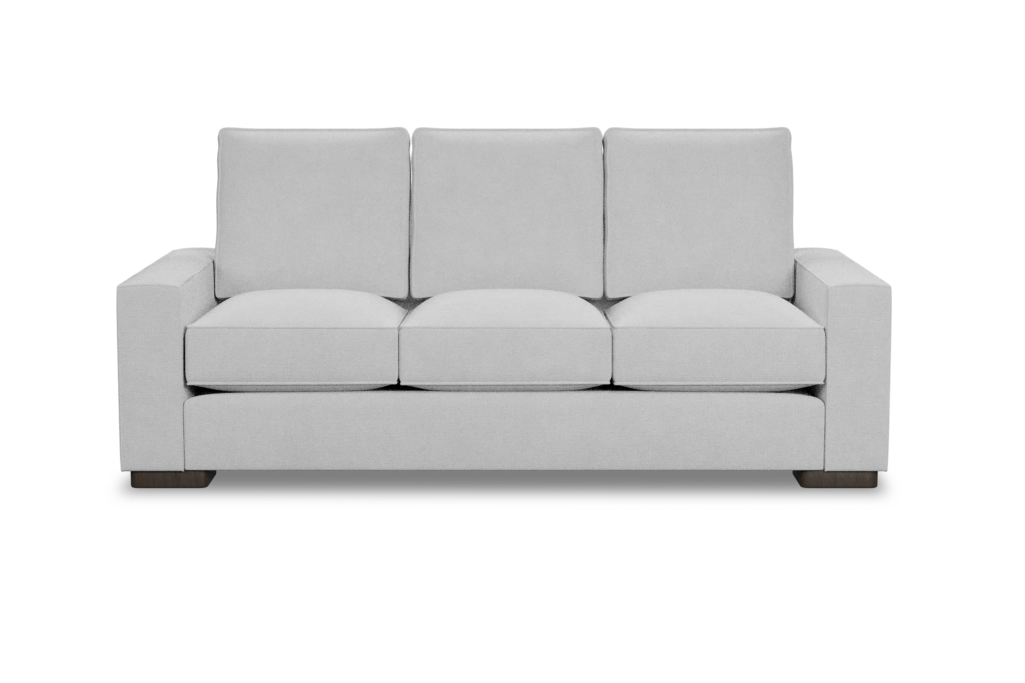 Edgewater Suave White 84" Sofa W/ 3 Cushions
