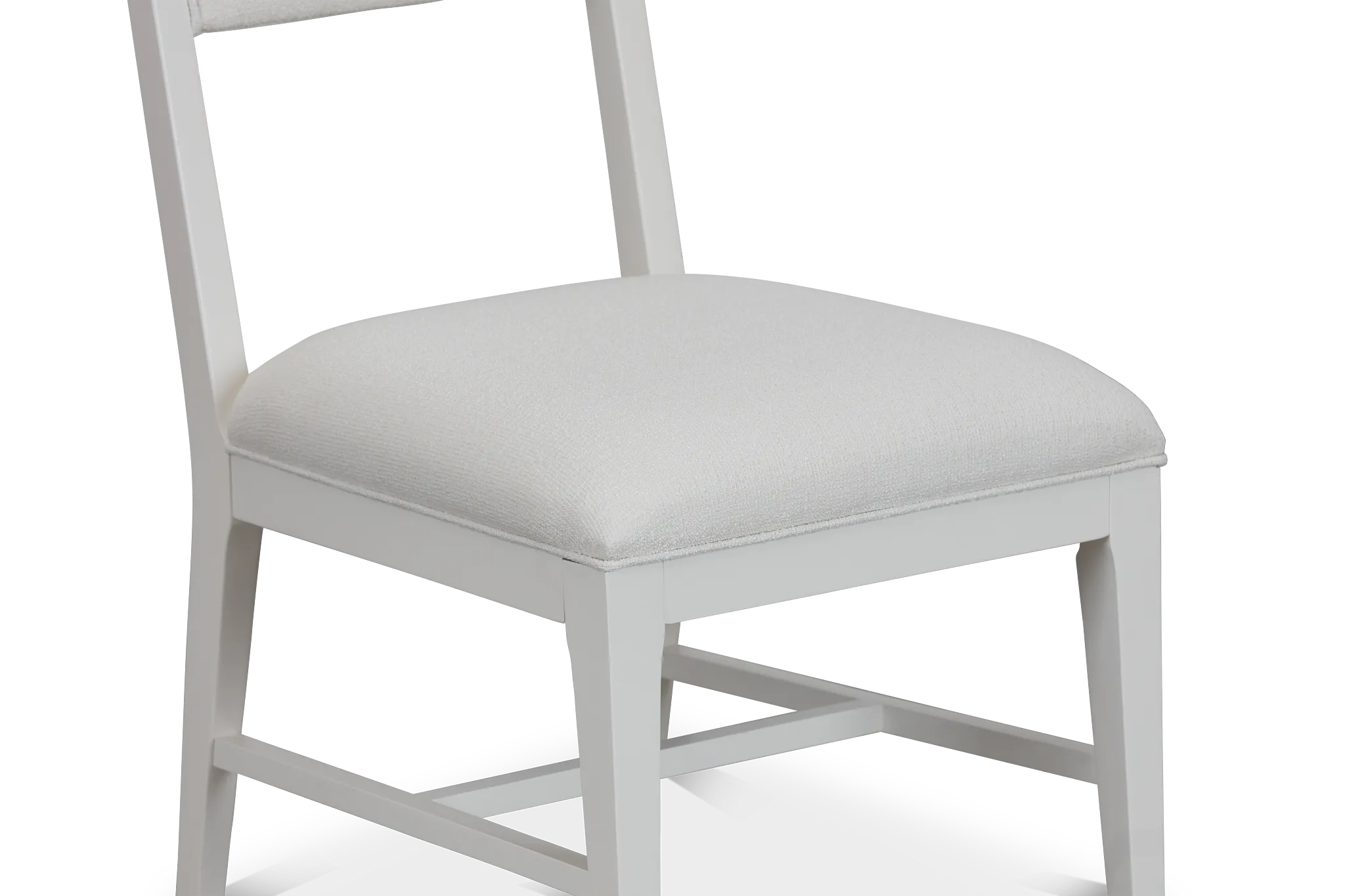 Presley White Upholstered Side Chair