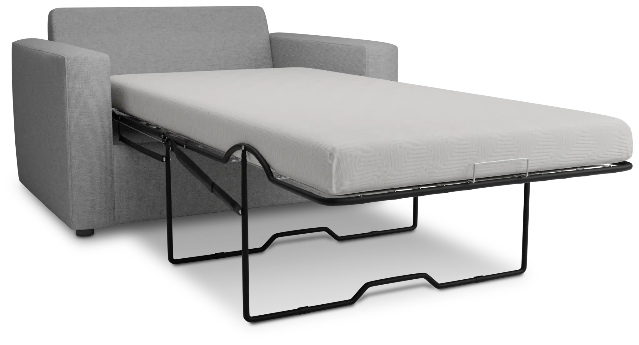 Siesta Suave Gray Fabric Memory Foam Sleeper Siesta Suave Gray Fabric Memory Foam Sleeper
