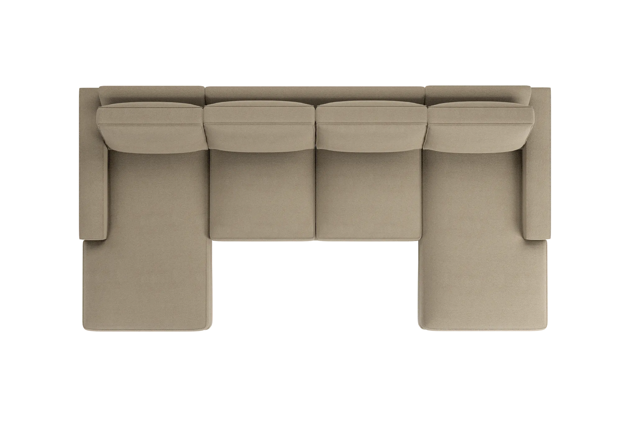 Edgewater Elite Taupe Double Chaise Sectional