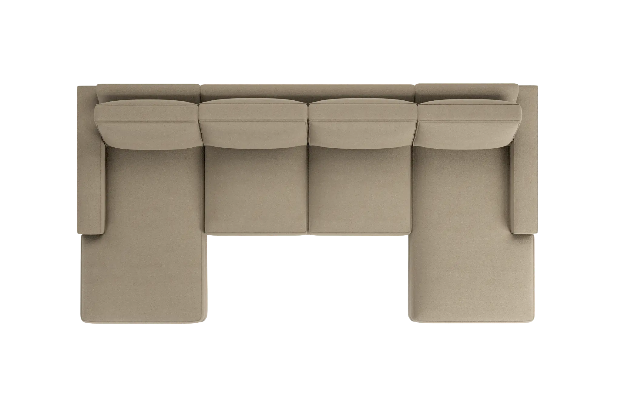 Edgewater Elite Taupe Double Chaise Sectional Edgewater Elite Taupe Double Chaise Sectional