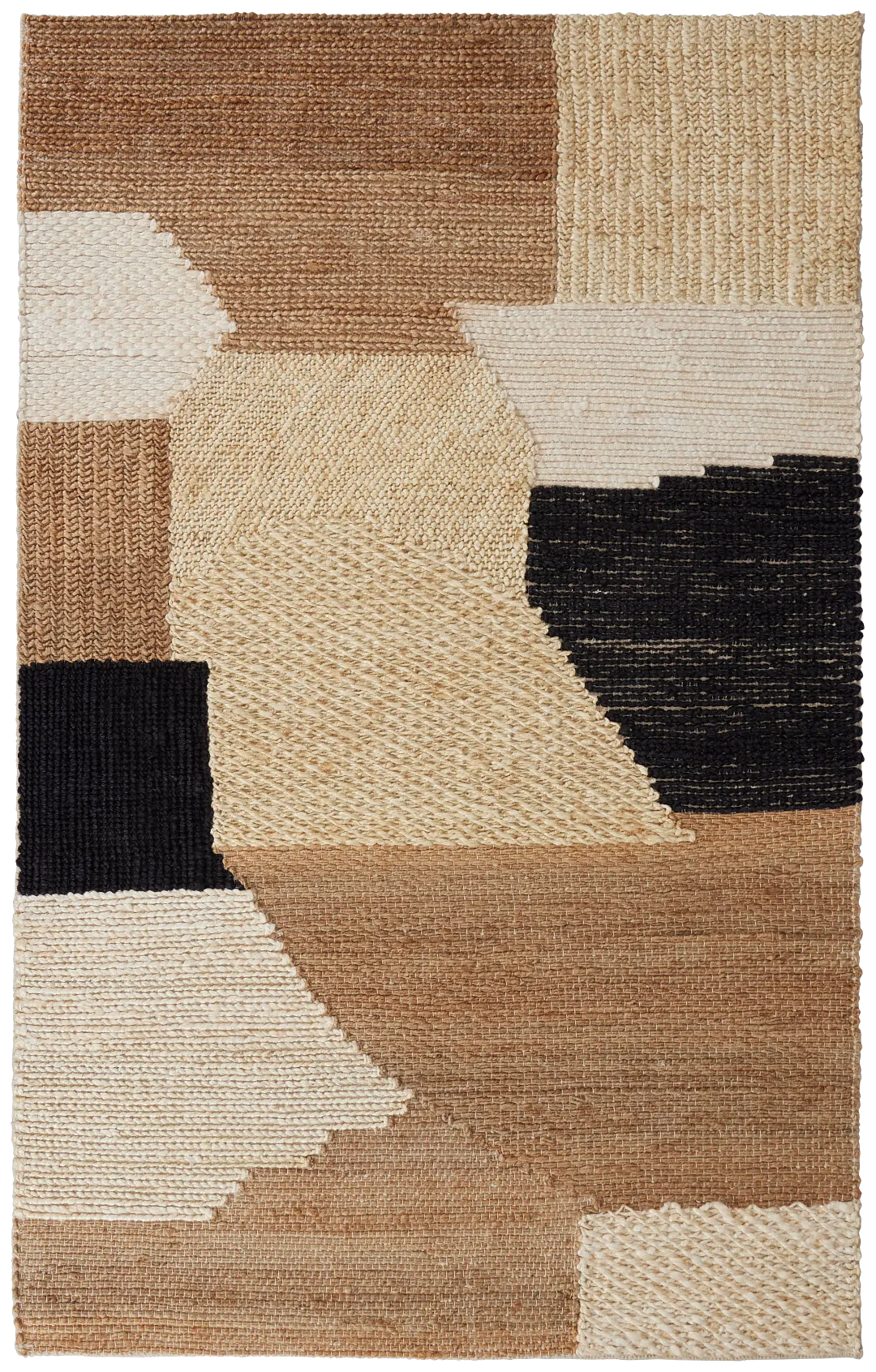 Liam Black Jute 5x8 Area Rug