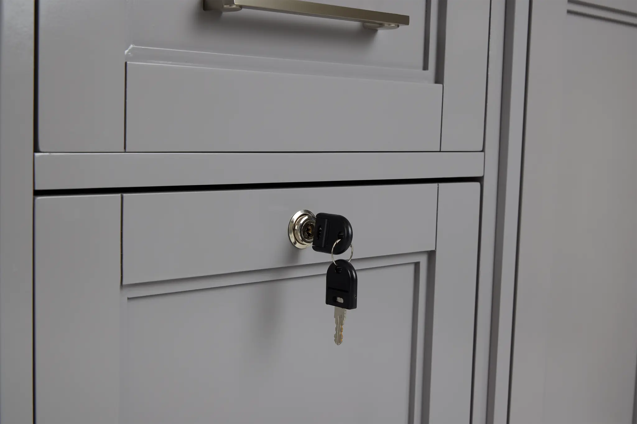 Newport Gray Small Peninsula Door Wall Desk Newport Gray Small Peninsula Door Wall Desk