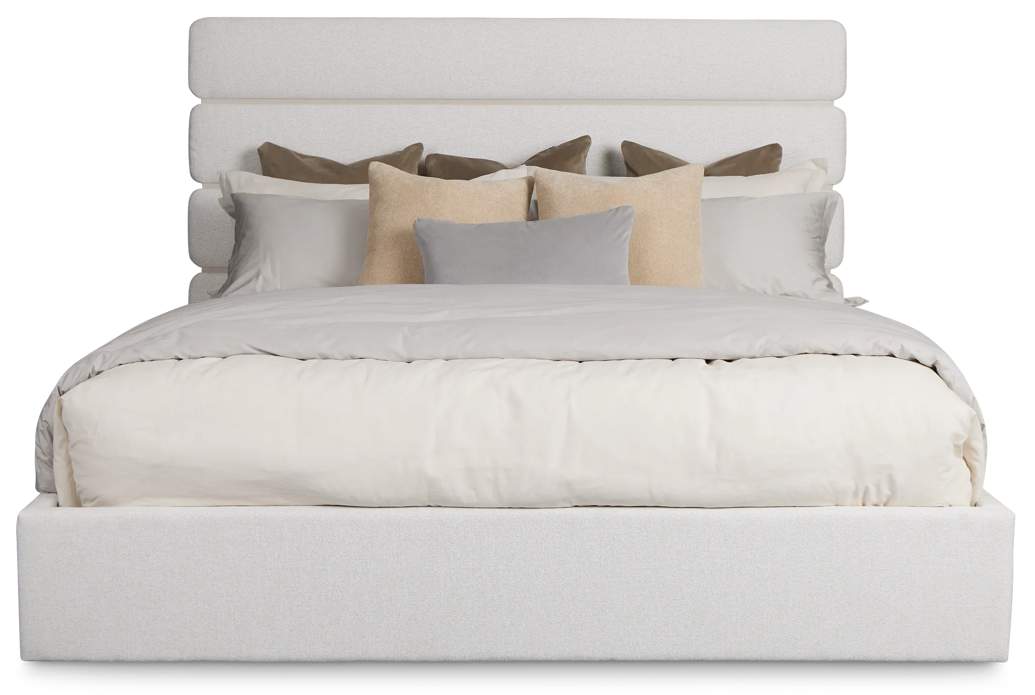 Capraia Light Beige Uph Panel Bed