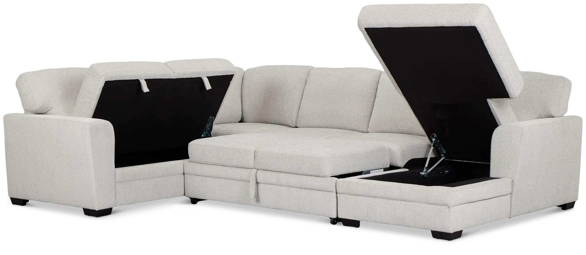 Everly Gray Fabric Medium Right Chaise Storage Sectional Everly Gray Fabric Medium Right Chaise Storage Sectional