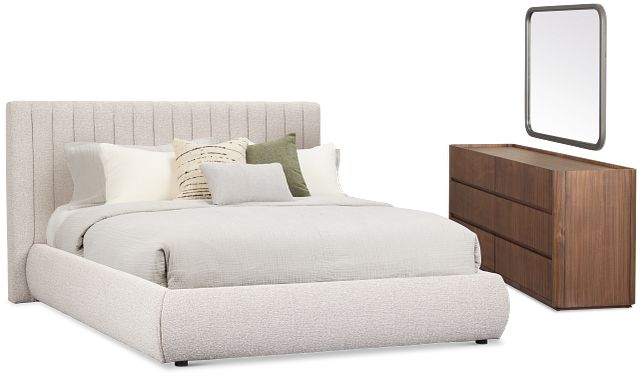 Nomad Gray Uph Platform Bedroom With Mid-tone Cases