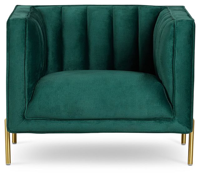 green velvet seat