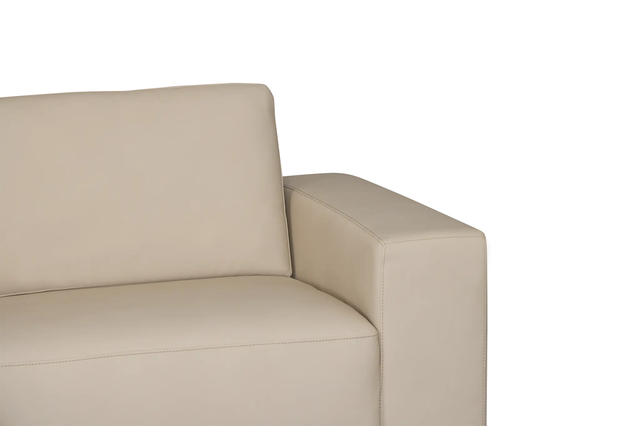 Kellan Ivory Leather Small Left Chaise Sectional Kellan Ivory Leather Small Left Chaise Sectional