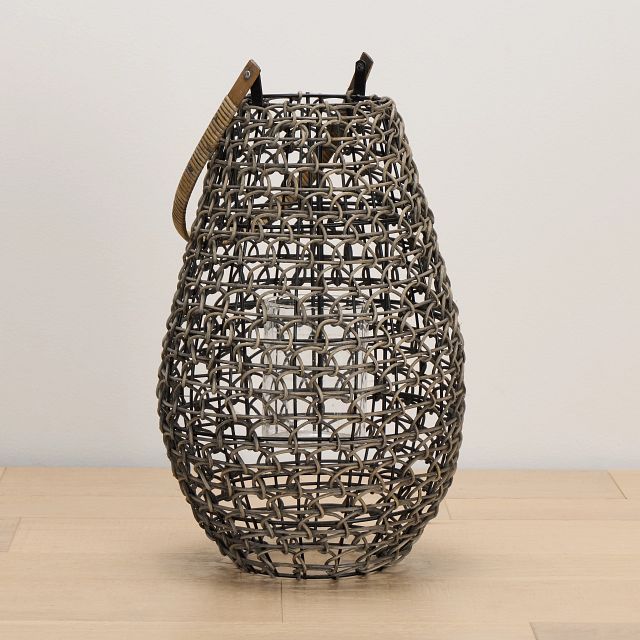 Brady Gray Small Lantern