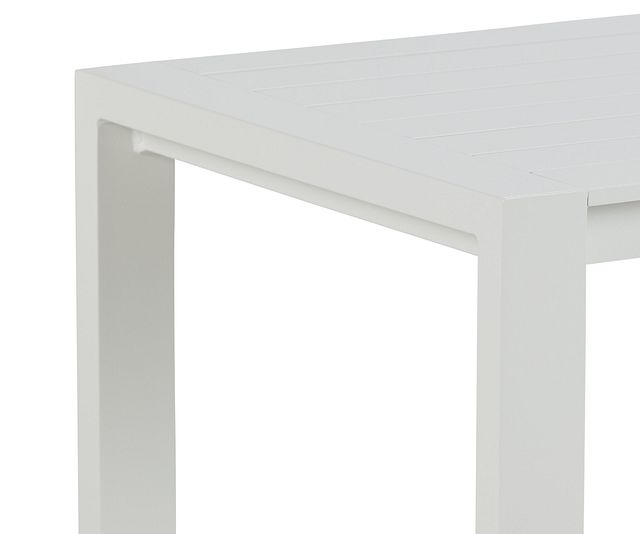 Linear2 White Aluminum End Table