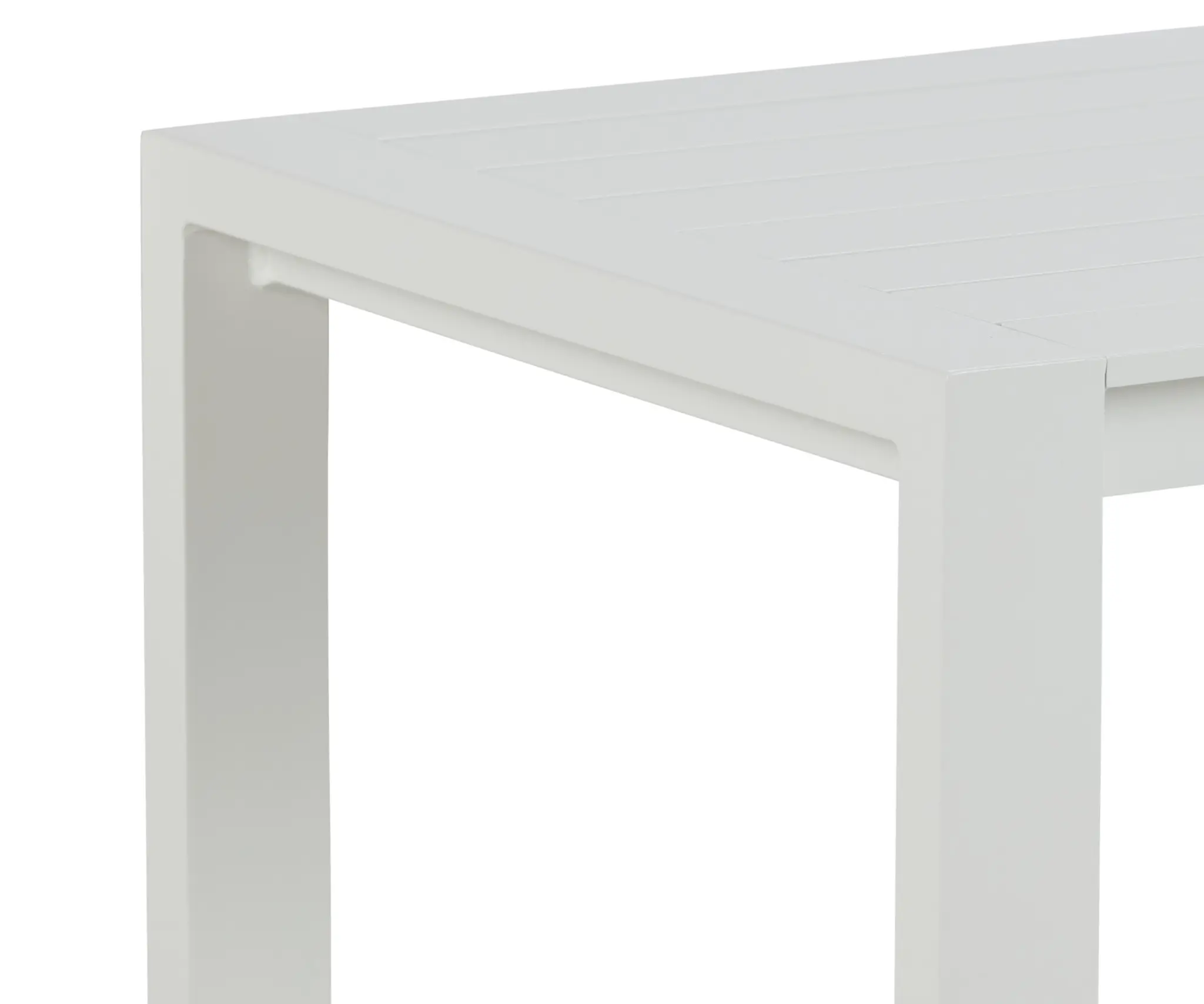 Linear2 White Aluminum End Table Linear2 White Aluminum End Table