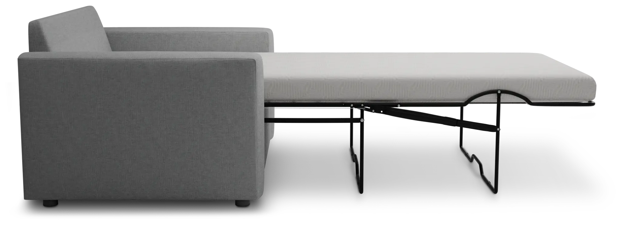 Siesta Suave Gray Fabric Memory Foam Sleeper Siesta Suave Gray Fabric Memory Foam Sleeper