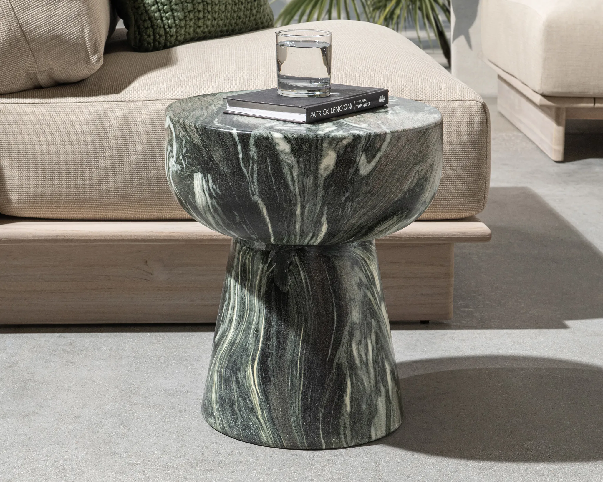 Marley Green Accent Table