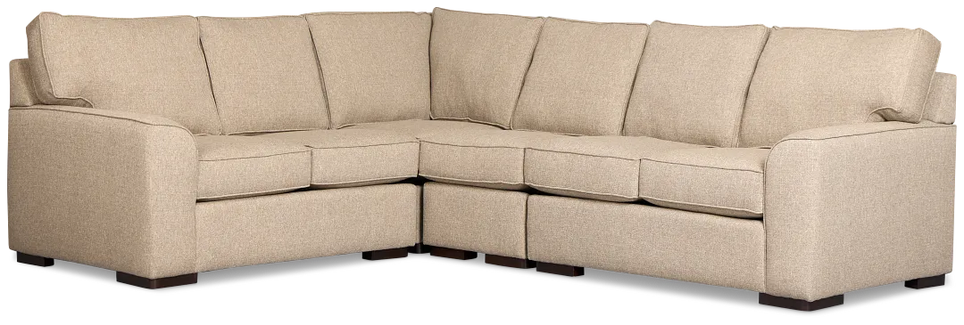 Sinclair Brown Fabric Medium Two-arm Sectional
