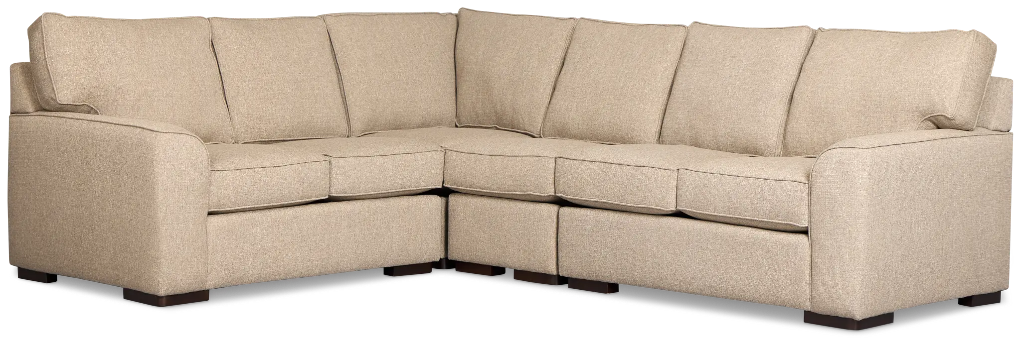 Sinclair Brown Fabric Medium Two-arm Sectional Sinclair Brown Fabric Medium Two-arm Sectional