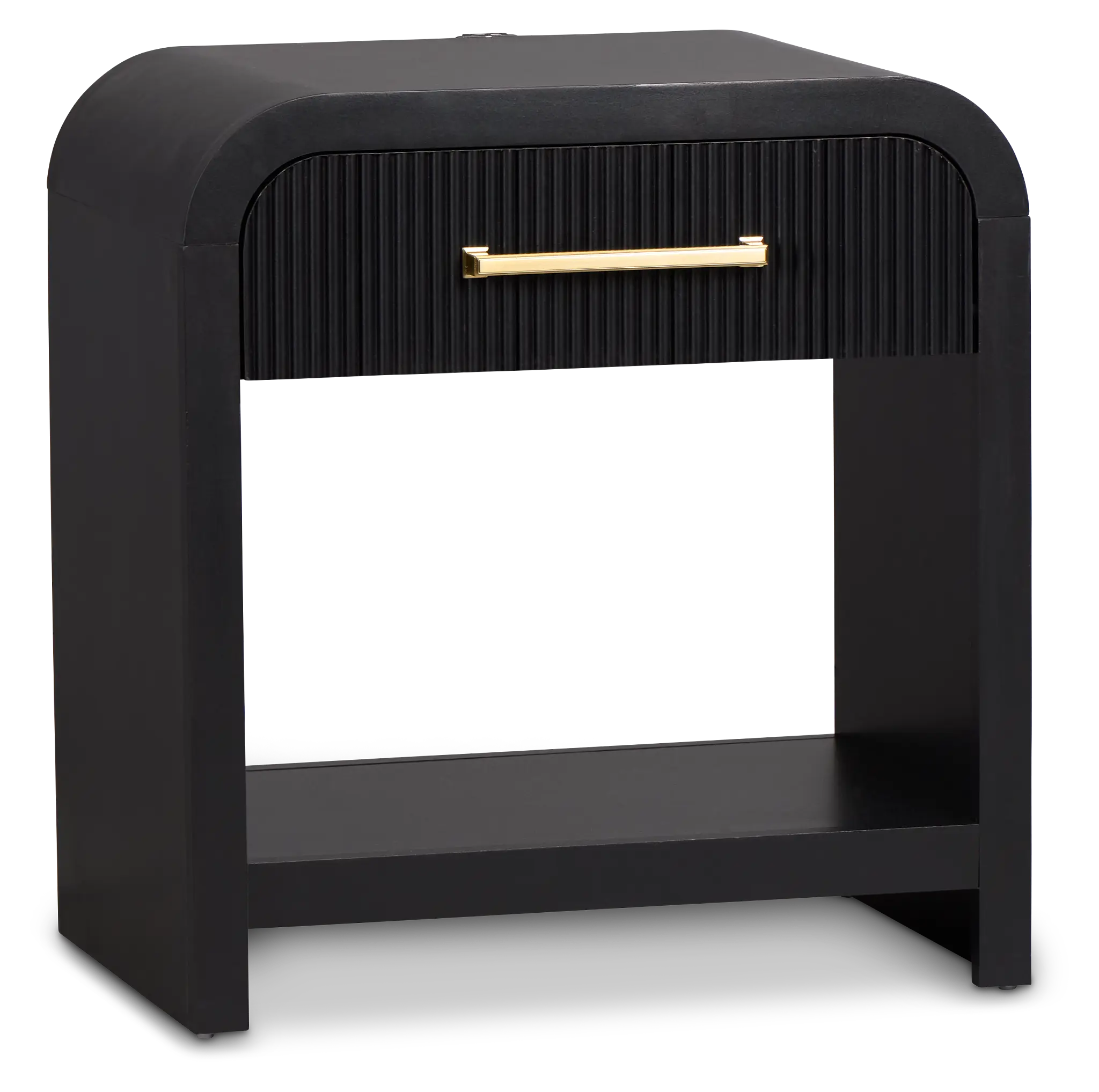 Lyndie Black 1-drawer Nightstand Lyndie Black 1-drawer Nightstand