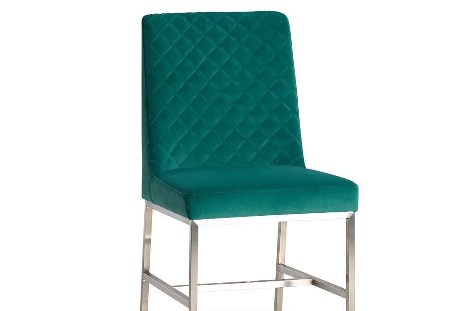 teal side chair