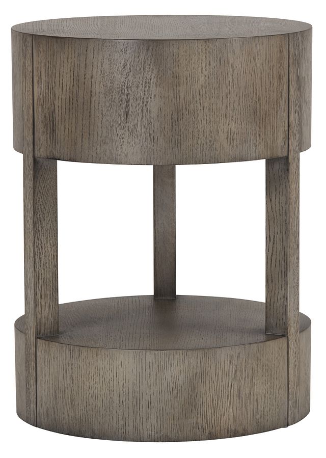 Calder Light Tone Round End Table