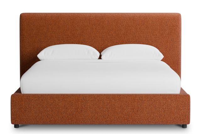 Grayton Elite Medium Brown 44" Upholstered Platform Bed