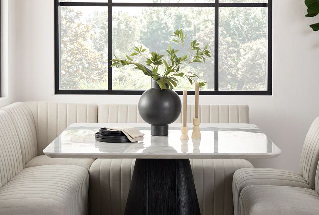 Palisades White Square Table