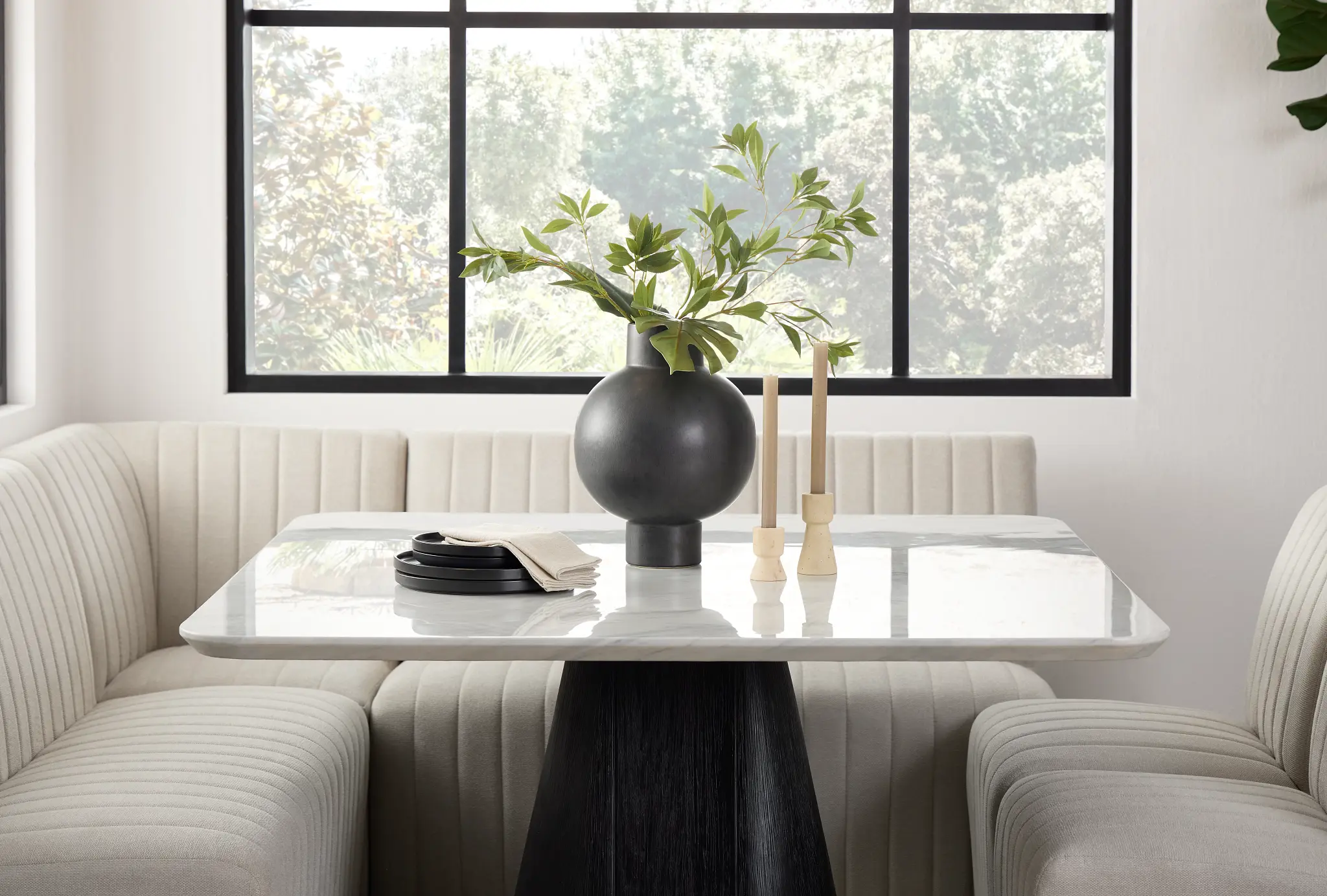 Palisades White Square Table Palisades White Square Table