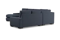 Edgewater Maguire Blue Medium Left Chaise Sectional