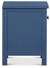 Charleston Dark Blue 1-drawer Nightstand