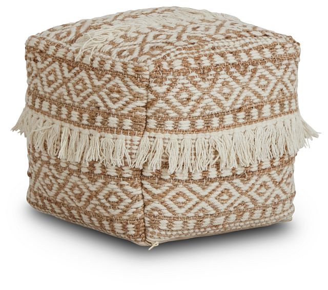 Lucaya Jute Accent Pouf