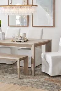 Destination Light Tone 84" Table & 4 Skirted Chairs