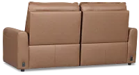 Edison Dark Brown Lthr/vinyl 2-piece Modular Power Reclining Sofa