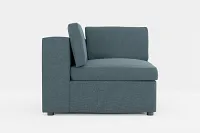 Destin Elevation Dark Blue Fabric Corner Chair