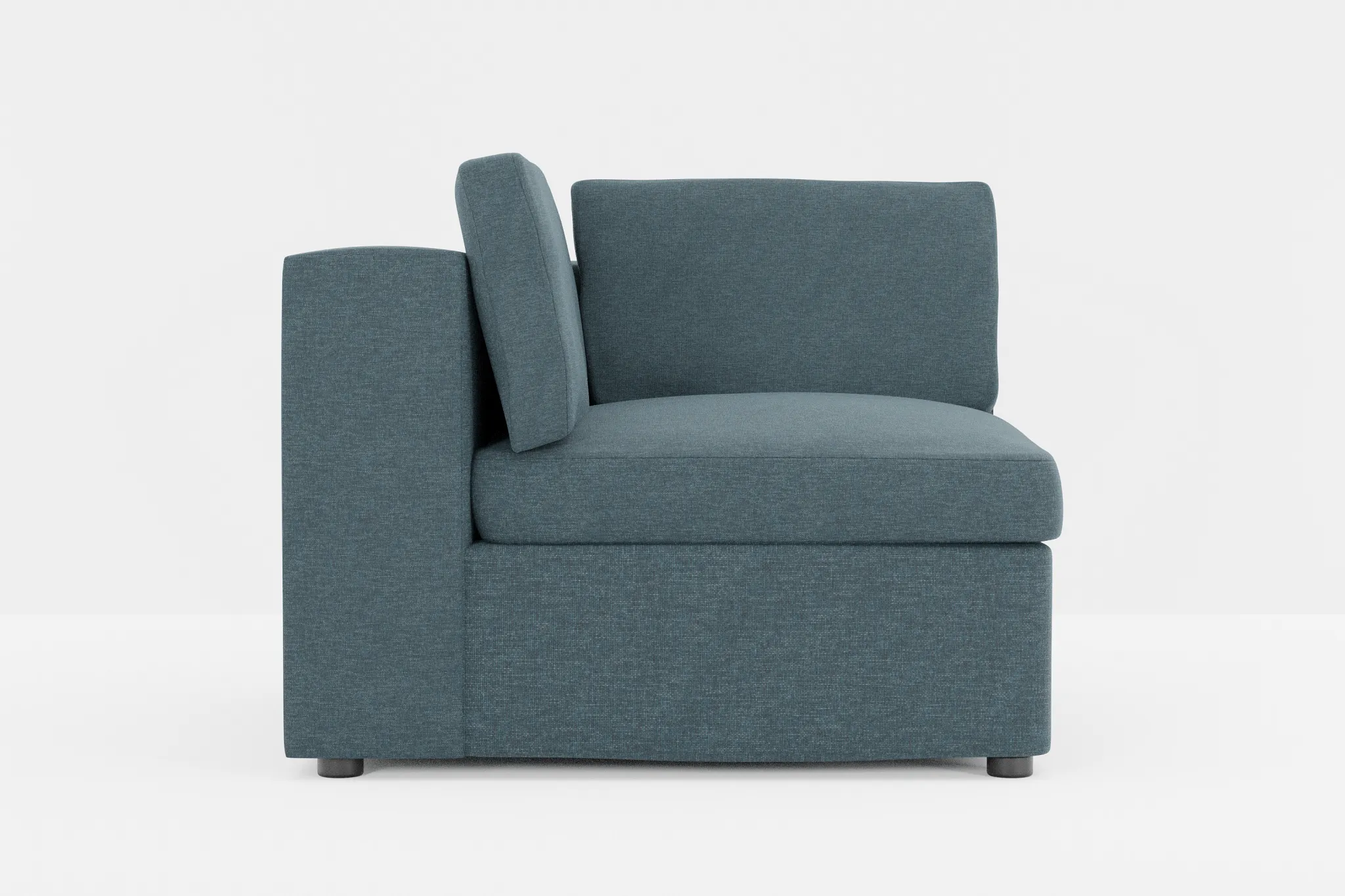 Destin Elevation Dark Blue Fabric Corner Chair