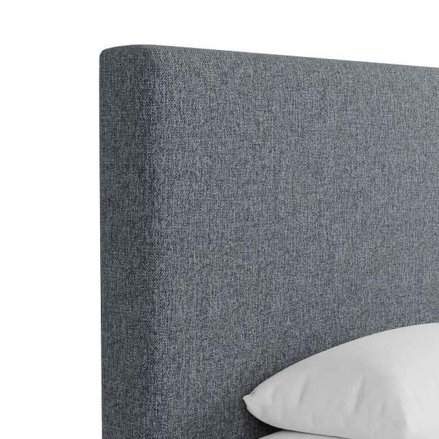 Gayton Elavation Gray 54" Upholstered Platform Bed