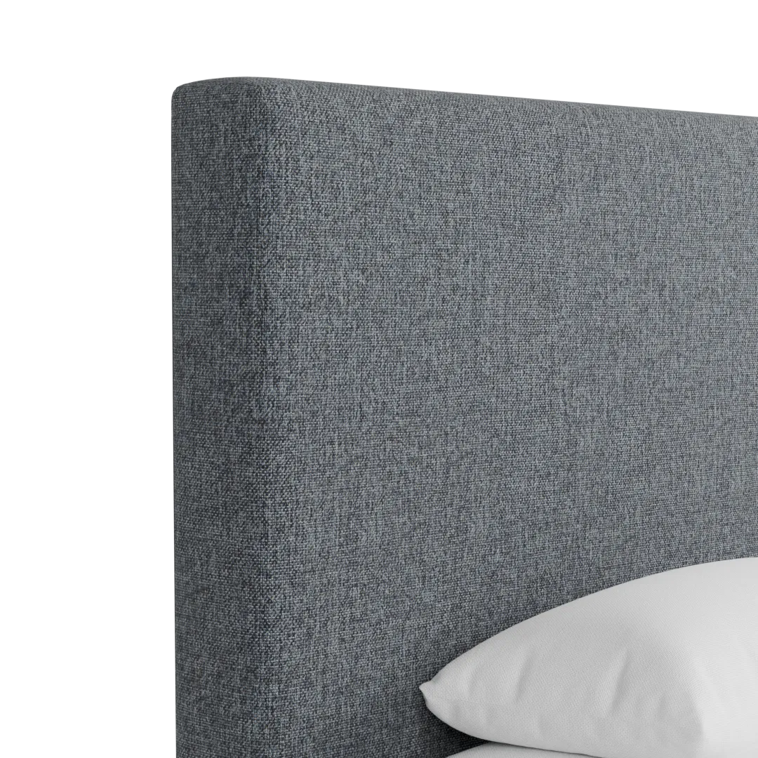Gayton Elavation Gray 54" Upholstered Platform Bed