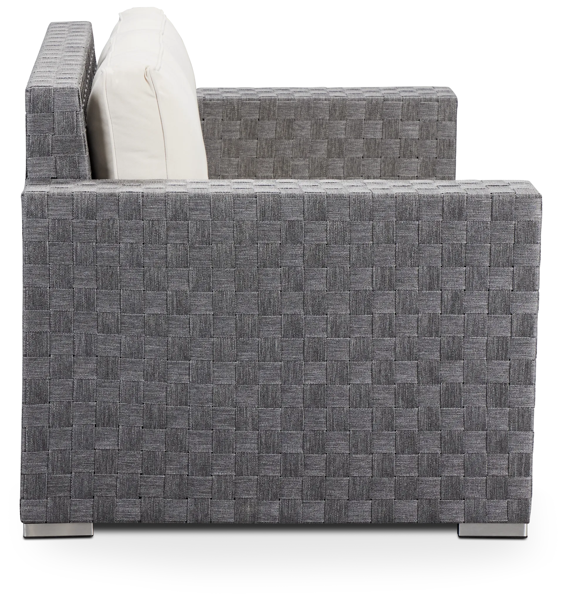 Barbados White Woven Loveseat