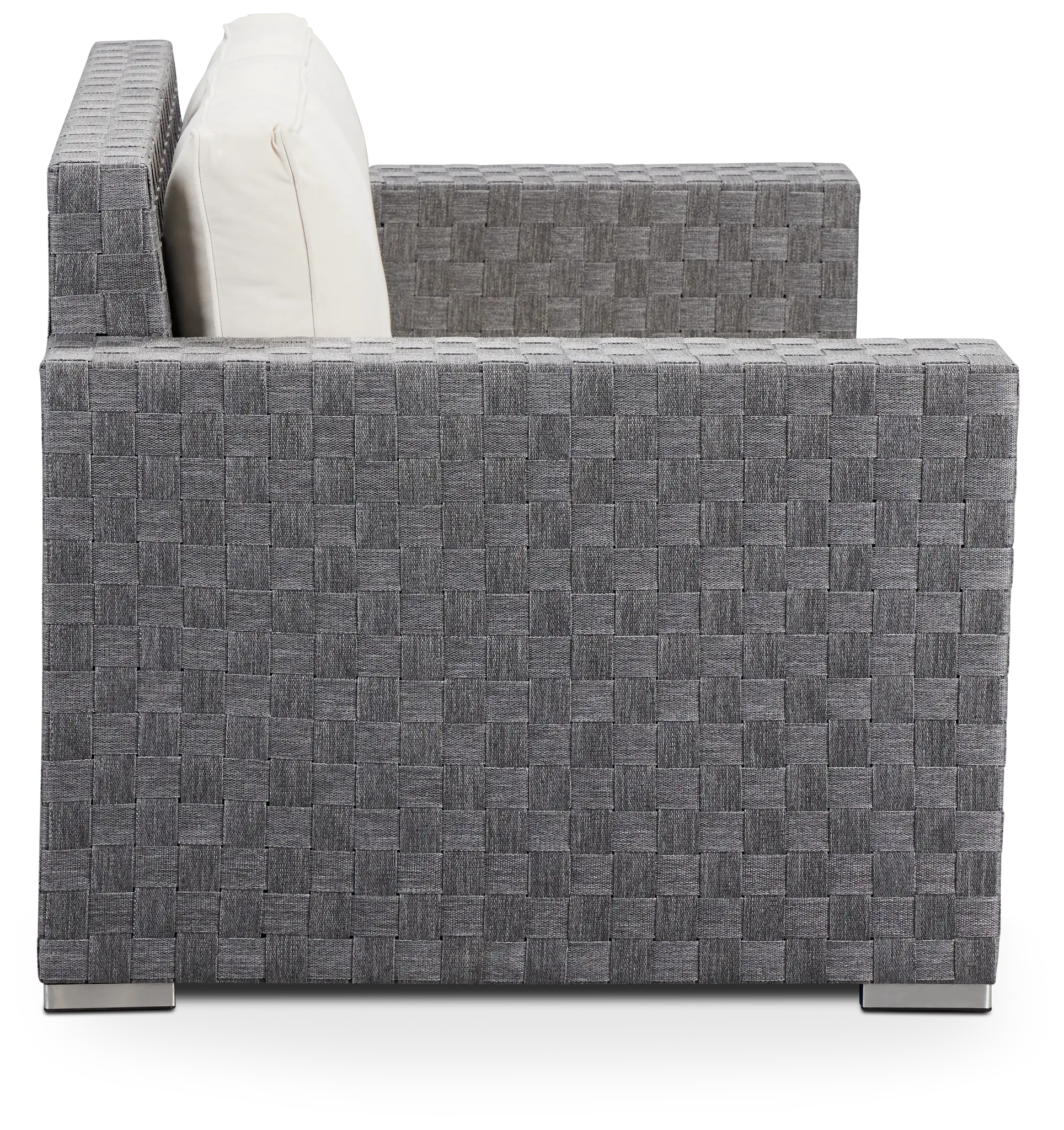 Barbados White Woven Loveseat Barbados White Woven Loveseat