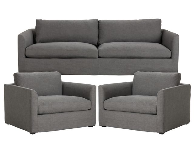 Willow Gray Fabric Large Living Room (0)