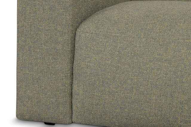 Baylor Green Fabric Left Chair