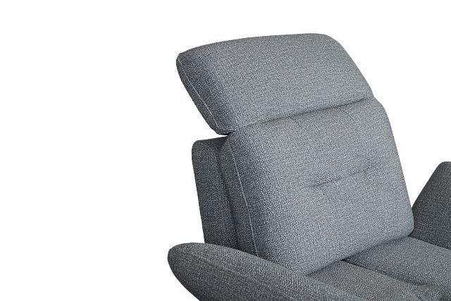 Micah Dark Gray Fabric Chair
