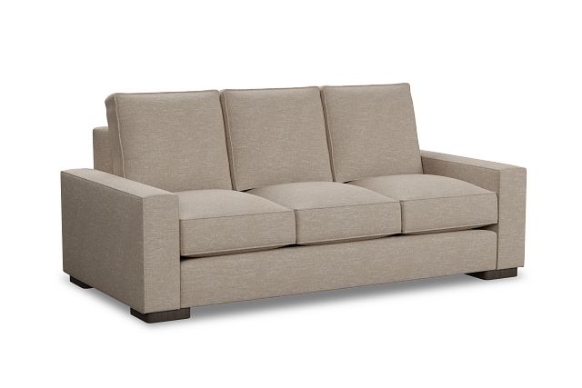 Edgewater Victory Taupe 84" Sofa W/ 3 Cushions