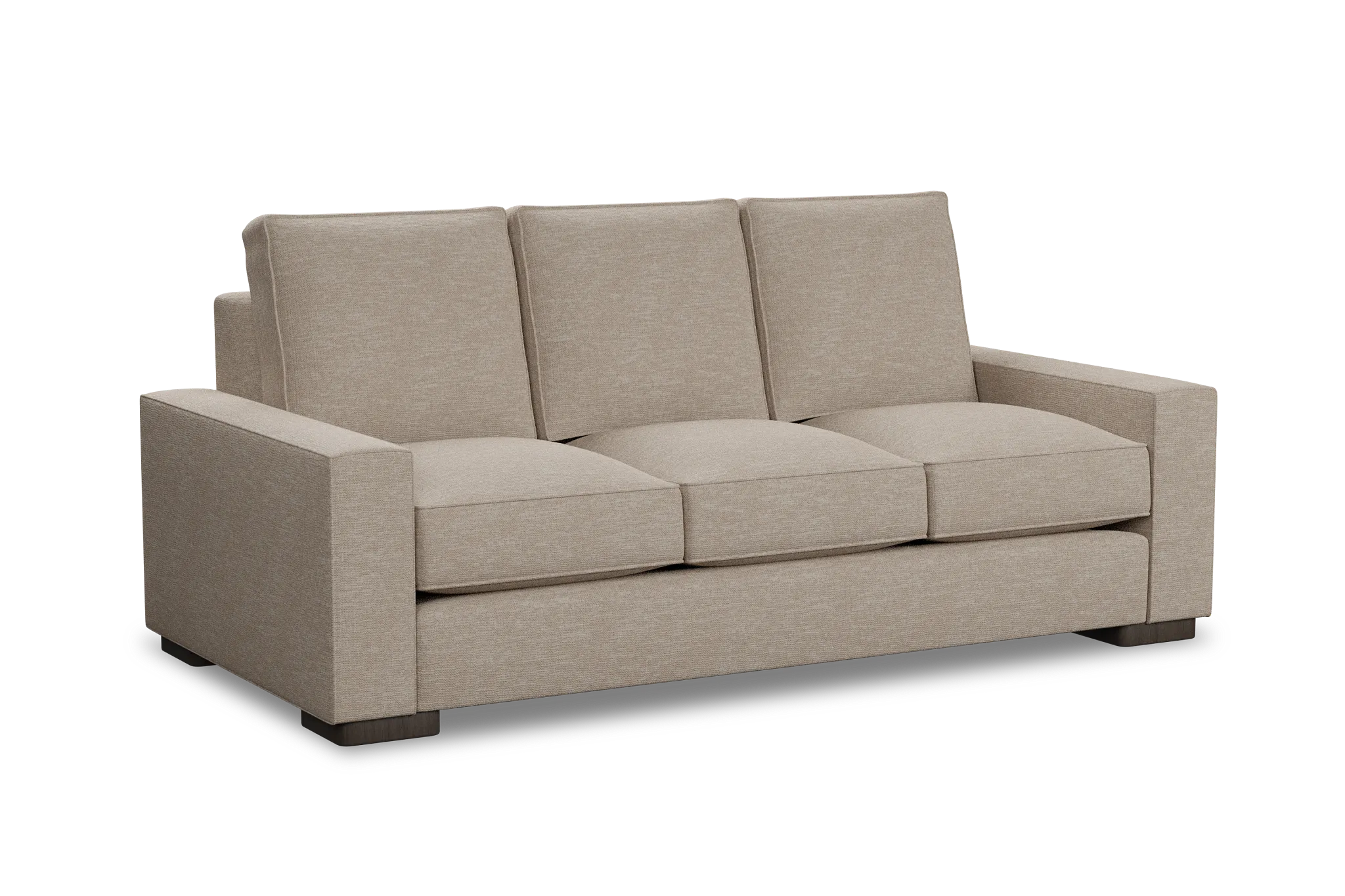 Edgewater Victory Taupe 84" Sofa W/ 3 Cushions
