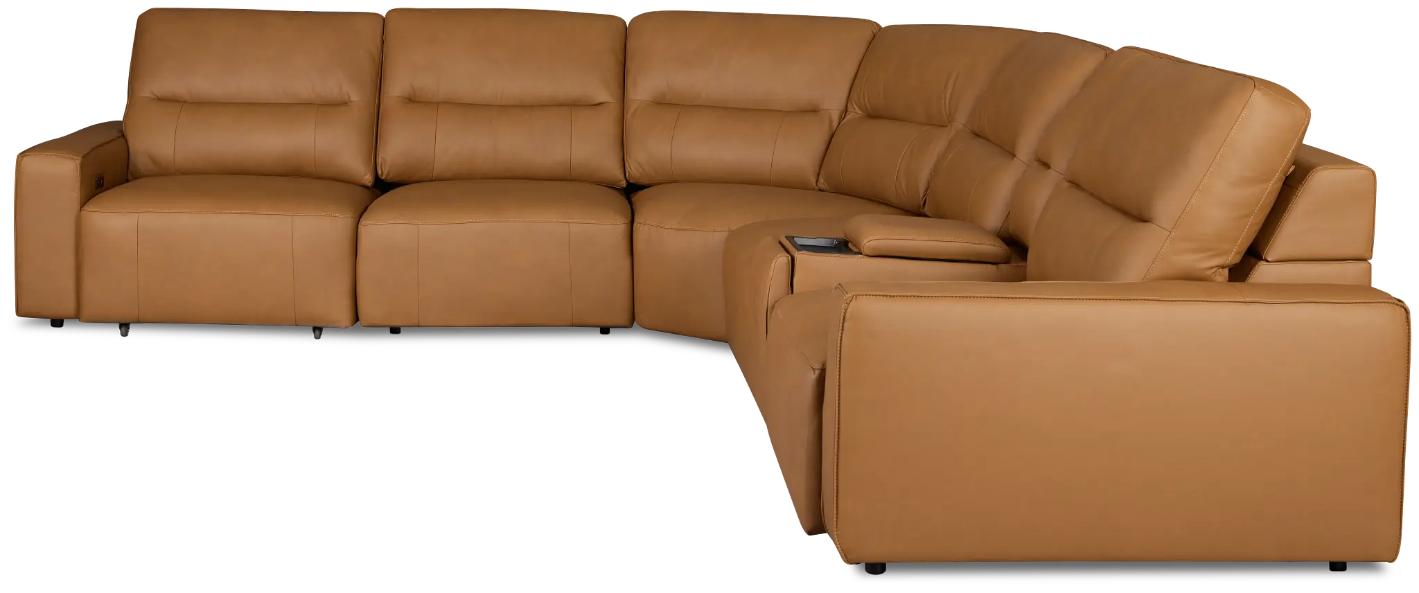 Rudy Brown Lthr/vinyl Medium Tri Power 2 Arm Extension Chaise Sectional Rudy Brown Lthr/vinyl Medium Tri Power 2 Arm Extension Chaise Sectional